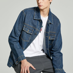 Wholesale Mens Denim Jacket Street Style Slim Fit Durable Cotton Coat For Spring Autumn Fashionable Streetwear Menswear - Product Image 3