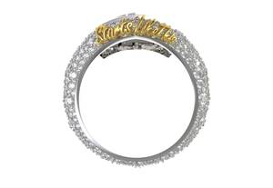 925 Sterling <b>Silver</b> VVS2 Lab Diamond Iced Out Hexagon Cocktail Band <b>Ring</b> for <b>Men</b> and Women Anniversary Party Jewelry - Product Image 3
