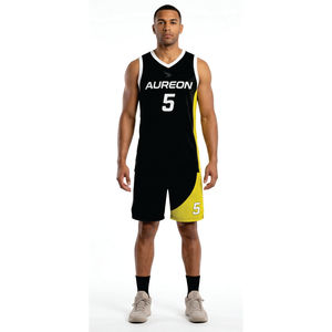 Camiseta de Baloncesto para Hombre, Sin Mangas, Cuello en V, Absorbe la Humedad, Ajuste Atlético, Estampado Sublimado, Uniforme de Equipo, Talla 5 - Product Image 1
