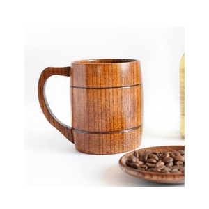 Taza de Café de Madera Hecha a Mano, Taza de Madera Maciza con Acabado Natural, Diseño Rústico, Ecológica, para el Hogar - Product Image 3