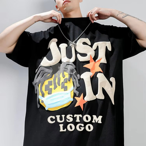 Camiseta de Hombre con Estampado Gráfico, Talla Grande, Algodón Premium, Casual, Manga Corta, Cuello Redondo, Estilo Urbano, Suave, Transpirable y Ligera - Product Image 4
