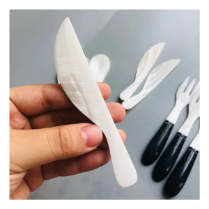 Cuchara de Concha Premium Hecha a Mano, Vajilla de Perlas, Ligera, Duradera, Desechable, para Hostelería y Servicio de Alimentos en Eventos - Product Image 5