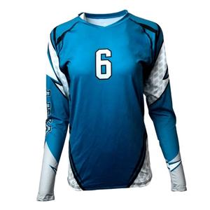 OEM Jersey de voleibol diseños torneo de voleibol uniforme de diseño de las mujeres al por mayor de voleibol uniforme de manga larga Jersey - Product Image 1