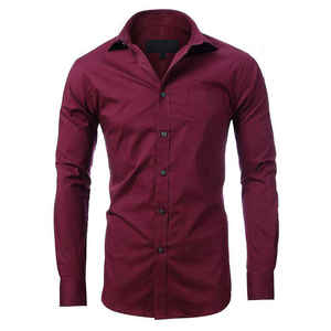 Chemise habillée formelle pour homme la plus vendue, 100% coton flanelle, manches longues, grandes tailles, respirante, séchage rapide, couleurs personnalisables, collection automne - Product Image 2