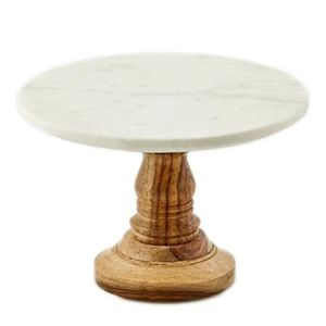 Demanding Design <b>Marble</b> <b>Cake</b> <b>Stand</b> With Wooden Base <b>Marble</b> and Wood <b>Cake</b> <b>Stand</b> Wit h <b>Cake</b> Platter at Factory Wholesale Price - Product Image 3