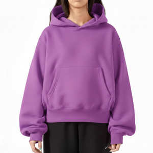 เสื้อสเวตเตอร์โอเวอร์ไซส์สำหรับผู้หญิง ฤดูใบไม้ร่วง ฤดูหนาว ผ้าฟลีซอุ่นนุ่ม แขนยาว แฟชั่นสไตล์สตรีท - Product Image 1