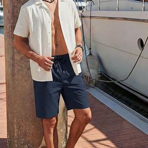 Pantalones Cortos Deportivos para Hombre con Costuras en Contraste, Secado Rápido, Ligeros, Transpirables y Elásticos para Gimnasio - Product Image 3