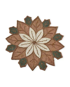 Beaded Eco-Friendly Handmade Customized Shape <b>Runner</b> Mats Pads Coasters Floral Designs for Wedding Christmas Party <b>Table</b> Decor - Product Image 5