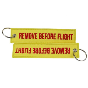 Porte-clés brodé personnalisé avec logo, en tissu, prix d'usine, autres bijoux - Product Image 1