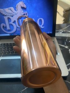 Copper Water <b>Bottle</b> 1L Portable Minimalist Design for Travel - Product Image 1