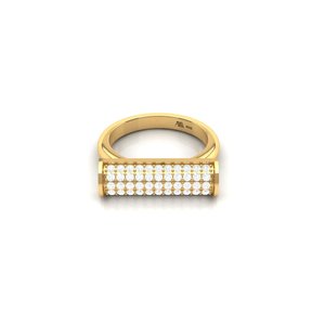 Bague en argent sterling 925 plaqué or rose avec zircon ovale, pièce maîtresse élégante au style glamour - Product Image 3