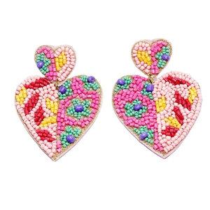 Pendientes Huggie con Cuentas Bordadas de Diseño Exclusivo para Mujer, Joyería de Moda Nueva de la India, Pendientes Hechos a Mano para Chicas - Product Image 3