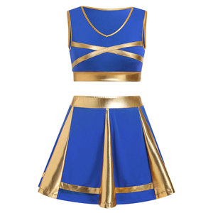 Nuevo Conjunto de Uniforme de Animadoras con Estilo, Atuendo Moderno para Equipos, Conjunto de Disfraces de Animadoras Premium - Product Image 1