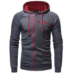 Sudadera con Capucha para Hombre Happy Buyers, Cálida para Invierno, con Cierre, 100% Algodón, Teñido Liso, Manga Larga, Chaqueta Deportiva - Product Image 2