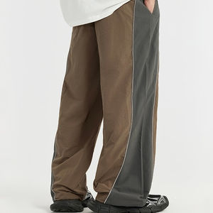 Pantalones Deportivos Vintage 100% Nailon de Pierna Ancha para Hombre, Pantalones Casuales de Pierna Recta con Dobladillo Reflectante para Hombre, Pantalones Cargo - Product Image 3