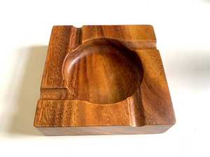 Cenicero Cuadrado de Madera sin Humo con 4 Ranuras, Portátil y Clásico para Hogar, Hotel y Auto - Regalo - Product Image 2