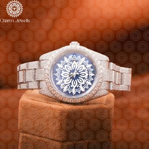 Montre de luxe pour femme Charm_Jewells avec bracelet en acier inoxydable, cadran rond, mouvement à quartz analogique, 38 mm, bijoux de mode - Product Image 1