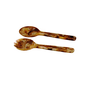 Nouvel ensemble de service à salade bleu, écologique, compatible lave-vaisselle, ustensiles à salade pour la maison et la cuisine, fabriqué en Inde - Product Image 1