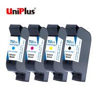 Uniplus TIJ 2.5 Encre noire à base de solvant à séchage rapide hp Encre de recharge 1000ml Une bouteille pour cartouche d'encre à solvant 2580 2588 2590