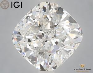 เพชร CVD ทรงสี่เหลี่ยมคุชชั่น น้ำหนัก 3.00 กะรัต สี E ความสะอาดระดับ VVS2 พร้อมใบรับรอง IGI สำหรับงานเครื่องประดับมืออาชีพ - Product Image 1