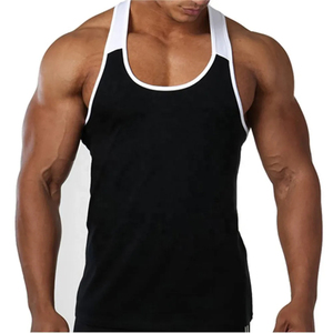 <b>Men's</b> Summer Thin Cotton Crew Neck <b>Base</b> <b>Layer</b> Breathable Solid-Color Sports & Fitness Vest for <b>Man</b> Tank Top - Product Image 2