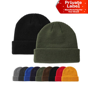 Wholesale Custom Logo Classic <b>Beanie</b> Private Label Winter Knit <b>Hat</b> Bulk OEM Factory Direct Custom Embroidered Classic <b>Beanie</b> - Product Image 1