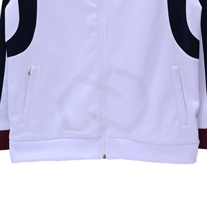 Chaqueta Deportiva Premium para Hombre con Cremallera Completa, Cuello Alto, Bloques de Color, Estilo Racer, Personalizable, para Entrenamiento Atlético, Venta al por Mayor - Product Image 4