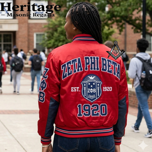 เสื้อแจ็คเก็ตวาร์ซิตี้ผ้าซาตินสีน้ำเงินรอยัล ปักลายตามสั่งสำหรับทีม  ติดกระดุมแบบสแนปทั้งตัว  เสื้อแจ็คเก็ตบอมเบอร์  ชุดเครื่องแบบประเพณีเมสัน - Product Image 4