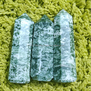 Meilleures ventes de cristaux de pierre d'agate naturelle, pierres précieuses de guérison, sept chakras, agate à double pointe en vrac, baguettes à pointe - Product Image 3