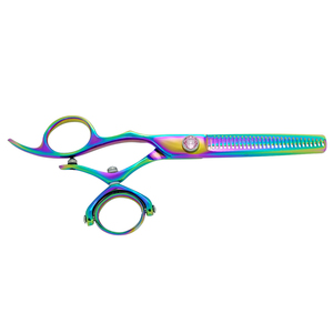 Ciseaux de coiffure en cobalt à 32 dents, double articulation, en acier inoxydable, pour la coupe des cheveux, pour salon de coiffure et usage domestique, manuel - Product Image 3