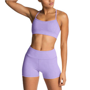 Conjunto Deportivo de 2 Piezas Transpirable y Elástico para Mujer, Camiseta de Manga Larga con Cuello Redondo y Leggings Ajustados, para Yoga, Gimnasio y Entrenamiento - Product Image 3