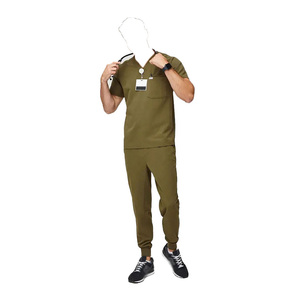 Tenues chirurgicales pour hommes, couleur personnalisable, imperméables, détection des aiguilles, faible MOQ, couleur unie, uniforme chirurgical professionnel - Product Image 2
