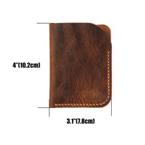 Custom Minimalist Slim Leather <b>Card</b> Holder <b>RFID</b> Blocking Credit <b>Card</b> Case Men's Pocket Business <b>Wallet</b> LNCR-0019 - Product Image 2