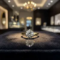Bague solitaire en or 18 carats avec diamant créé en laboratoire pour femme, bague de fiançailles romantique certifiée IGI, taille brillant