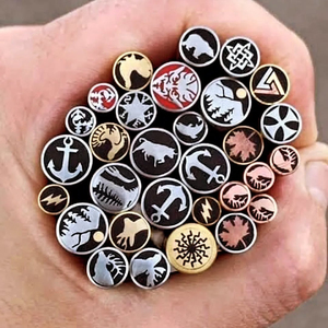 Broche mosaïque pour accessoires de couteaux, composants de fabrication de manches de couteaux de qualité supérieure, matériau durable, motif décoratif mosaïque pour la fabrication artisanale - Product Image 1