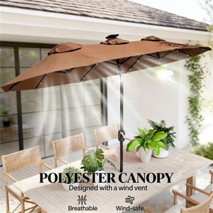 Sombrilla de Jardín con Energía Solar, Sombrilla para Café al Aire Libre, Duradera y Resistente a la Intemperie - Product Image 2