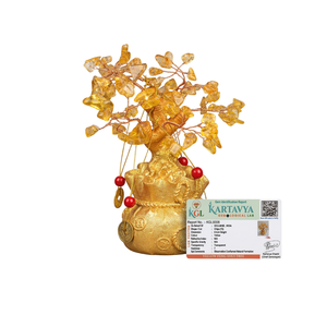 Árbol de Citrino Pulido y Duradero, Árbol del Dinero, Feng Shui - Product Image 1