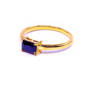 Bijoux en argent sterling 925 plaqué or pour occasions spéciales, pierre précieuse onyx noir, bague classique pour femmes - Product Image 4