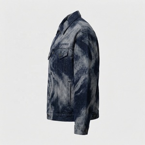 Acid Wash Denim <b>Jacket</b> Streetwear | Vintage <b>Trucker</b> Jean <b>Jacket</b> | Custom OEM Private Label Apparel Manufacturer - Product Image 4