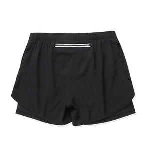 Oem High Quality Quick Dry Double <b>Layer</b> Men's Running Shorts With Pocket Breathable Summer Sports Short Orange Trim Shorts Men's - Product Image 2