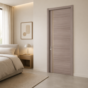 Puertas Interiores Precolgadas Personalizadas con Aislamiento Acústico y Núcleo Compuesto Hueco Impermeable Estilo Moderno de Granja, Puerta de Cocina de WPC/PVC - Product Image 2