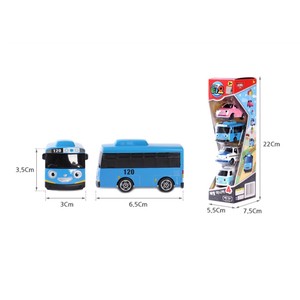 ของเล่นรถโลหะ Tayo Little Bus Friends ชุด 4 ชิ้น - ฮาร์ท ไทโอ แพท บงบง - Product Image 4