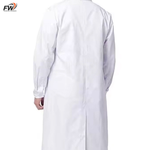 Latest Design Customizable High Quality Woven Cotton/polyester Men's Medical Lab Coat Hospital Use Uniforms Needle Detection - Product Image 4
