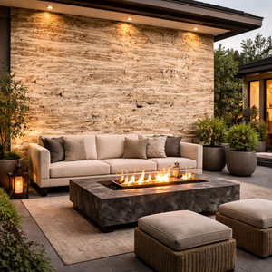 Plaque de placage en cuivre translucide, finition antique à lueur chaude, pour murs et plafonds rétroéclairés, décoration intérieure de luxe - Product Image 1