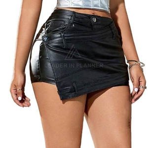 Jupes en cuir pour femmes de qualité supérieure, personnalisées, nouveau design, faible MOQ, service OEM - Product Image 3