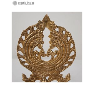 Lámpara Deepak de latón hecha a mano de 8 pulgadas con Jali Home Decor Brass Diya Lámpara de latón decorativa para el hogar y el templo Hecho EN LA India - Product Image 3