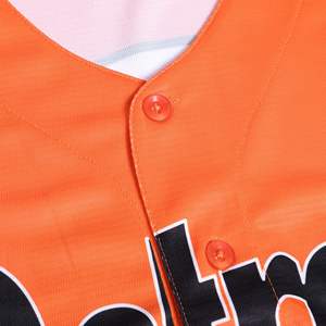 Custom Baseball Jersey Breathable Polyester Team Uniform Sublimation Printed Sports Shirt For Training <b>Games</b> - Product Image 2