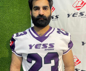 Conjuntos de Camisetas y Pantalones Cortos de Fútbol Americano Transpirables, Impresos Personalizados de Alta Calidad, Tallas Grandes, Material 100% Poliéster - Product Image 4