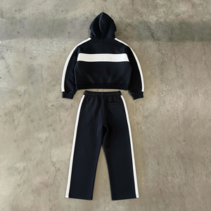 Unisex Men Tracksuit Set <b>Oversized</b> Heavy Fleece Cotton Casual Streetwear Hoodie <b>Jogger</b> Suit Wholesale Bulk - Product Image 4