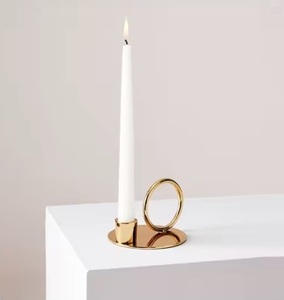 Portavelas Metálico Minimalista para Decoración Moderna del Hogar, Diseño Minimalista con Elegantes Portavelas con Acabado Metálico - Product Image 6